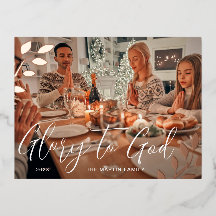 Ehre an Gott Botanische Weihnachtsfeiertage Post