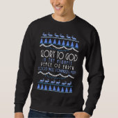 Ehre an Gott in den höchsten Weihnachten Sweatshirt (Vorderseite)
