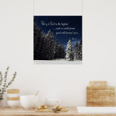 Ehre an Gott - Luke 2:14 Poster (Küche)