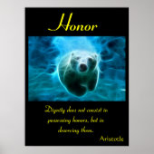 Ehre beleuchtet Eisbär's strahlende Aura Poster (Vorne)