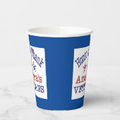 Ehre danke amerikanischen Veteranen Pappbecher (Links)