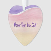 Ehre deine wahre Selbstkunst Ornament (Vorderseite)