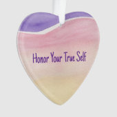 Ehre deine wahre Selbstkunst Ornament (Vorderseite)