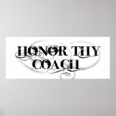 Ehre deinen Coach Poster (Vorne)