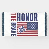 Ehre den Tag der tapferen Veteranen | Patriotische Banner (Horizontal)