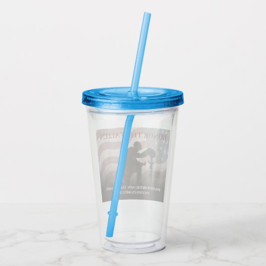 Ehre der gefallenen acryltrinkbecher (Rückseite)