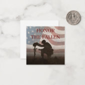 Ehre der gefallenen mitteilungskarte (Vorderseite/Rückseite Beispiel)