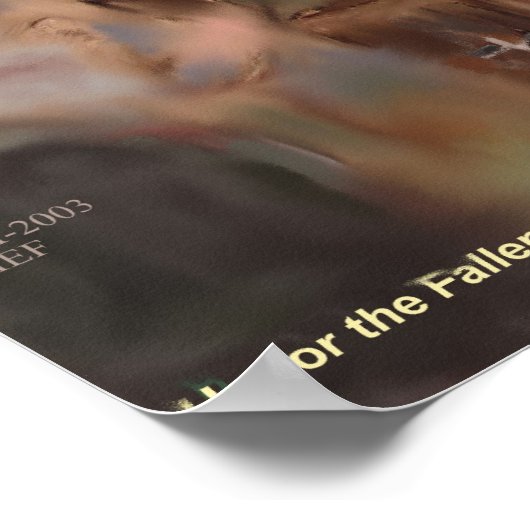 Ehre der gefallenen Printwerbung Poster (Ecke)