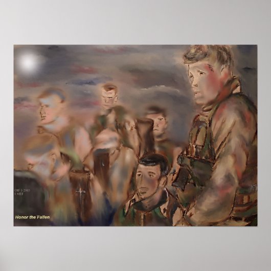 Ehre der gefallenen Printwerbung Poster (Vorne)