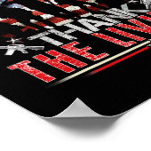 Ehre der gefallenen Veteran Themed Military Suppor Poster (Ecke)