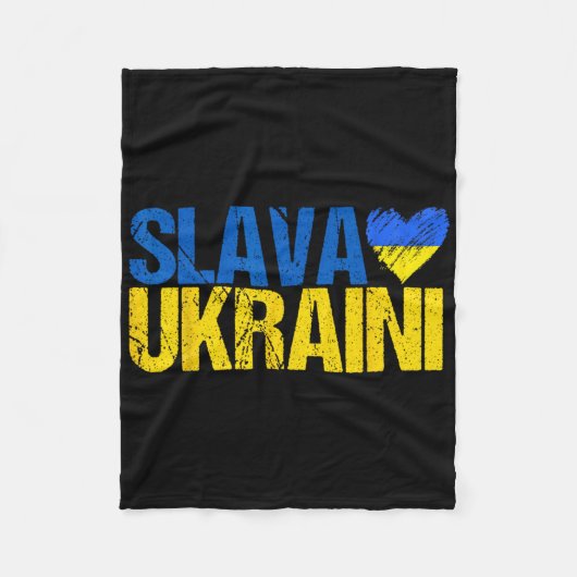 Ehre der Ukraine Fleecedecke (Vorderseite)