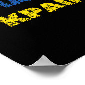 Ehre der Ukraine Ukrainische Sprache Poster (Ecke)