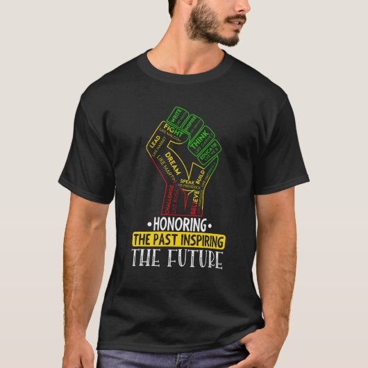 Ehre der Vergangenheit Inspirierend Power Faust Ha T-Shirt (Vorderseite)