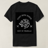 Ehre der Wikinger in Valhalla T-Shirt (Design vorne)