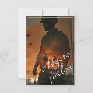 Ehre die Toten - vergiss nicht, ihr Opfer zu begeh