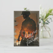 Ehre die Toten - vergiss nicht, ihr Opfer zu begeh (Stehend Vorderseite)