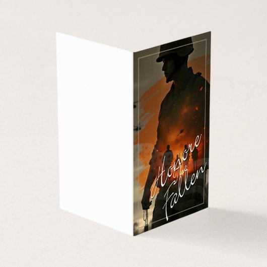 Ehre die Toten - vergiss nicht, ihr Opfer zu begeh (Vorderseite)