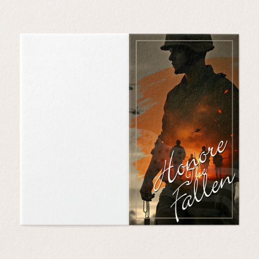 Ehre die Toten - vergiss nicht, ihr Opfer zu begeh (Außenseite Aufgefaltet)