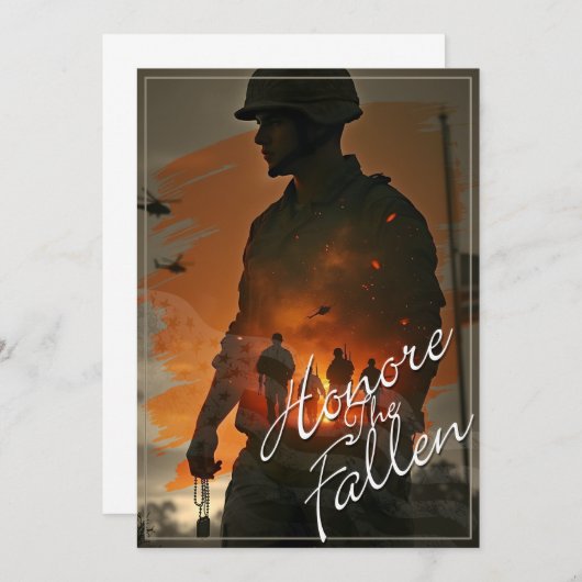 Ehre die Toten - vergiss nicht, ihr Opfer zu begeh (Vorne/Hinten)