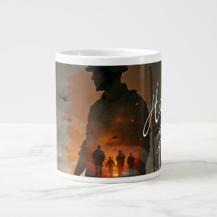 Ehre die Toten - vergiss nicht, ihr Opfer zu begeh Jumbo-Tasse