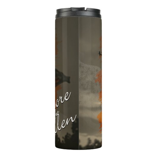 Ehre die Toten - vergiss nicht, ihr Opfer zu begeh Thermosbecher (Rückseite)