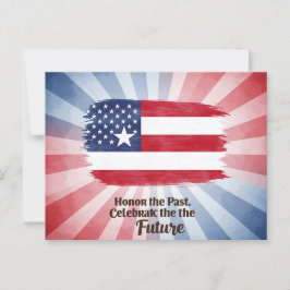 "Ehre die Vergangenheit. Feiern der Zukunft" 19. J Postkarte