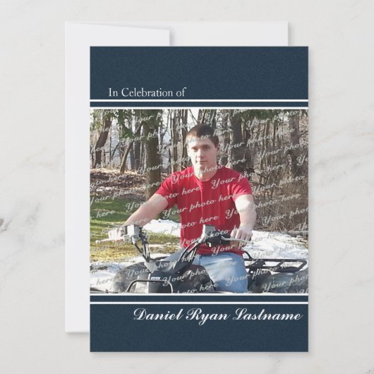 Ehre durch Foto Einladung (Vorderseite)