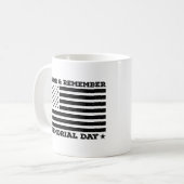 Ehre Erinnern Gedächtnistag Patriotic Design Funny Kaffeetasse (Vorderseite Links)
