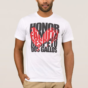 Ehre  Familia  Rückstellung  Dos Gallos Rooster t T-Shirt