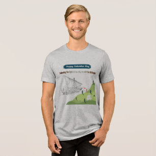 Ehre für Columbus athletisches Grau Tri-Blend Shirt