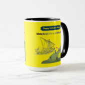 Ehre für Columbus gelb Tasse (VorderseiteRechts)