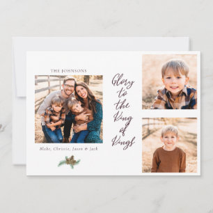 Ehre für den König der Könige Foto Collage Weihnac