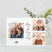 Ehre für den König der Könige Foto Collage Weihnac (Stehend Vorderseite)