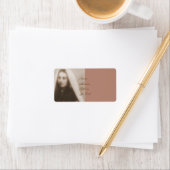 Ehre für die Heilige Bernadette Adressaufkleber (Insitu)