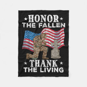 Ehre für die Toten dank der "Living US Flag" Fleecedecke