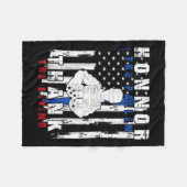 Ehre für die Toten dank der "Living US Flag" Fleecedecke (Vorderseite (Horizontal))