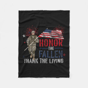 Ehre für die Toten dank der "Living US Flag" Fleecedecke