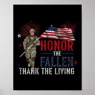 Ehre für die Toten dank der "Living US Flag" Poster