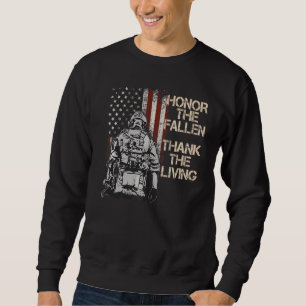 Ehre für die Toten - Danke für die lebendige ameri Sweatshirt