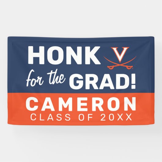 Ehre für Virginia Cavalier Grad Banner (Horizontal)