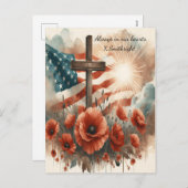 Ehre in Bloom und Ruhm Feiertagspostkarte (Vorne/Hinten)