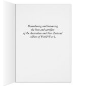 Ehre, Lest We vergiss, Australien Neuseeland (Innen (Rechts))