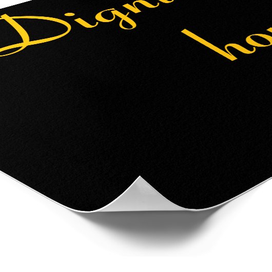 Ehre reflektiert türkisfarbene Splashes Poster (Ecke)