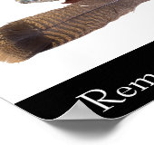 Ehre, Respekt und Integrität, denken Sie daran... Poster (Ecke)