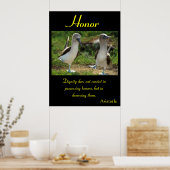 Ehre schlägt durch die unerschütterliche Spiri der Poster (Küche)