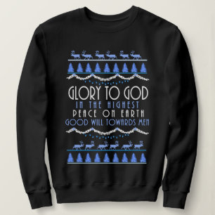 Ehre sei Gott in der Höhe Weihnachten Sweatshirt