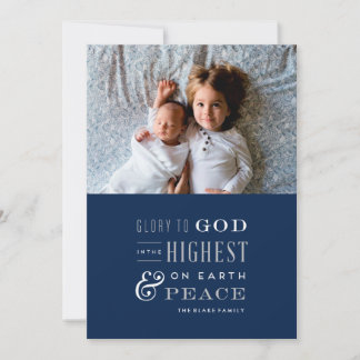 Ehre sei Gott Religiöse Weihnachtskarte Feiertagskarte