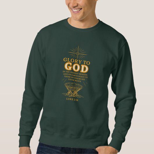 Ehre sei Gott - Weihnachten Sweatshirt (Vorderseite)