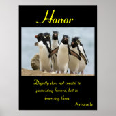 Ehre steht mitten in der Majestät der Natur Poster (Vorne)