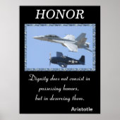 Ehre steigt durch den kühlen Geist des Militärs Poster (Vorne)